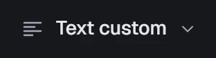 Text position in the app, set to Left