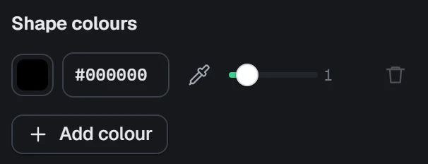 Black and white on brand in the app, set to Black