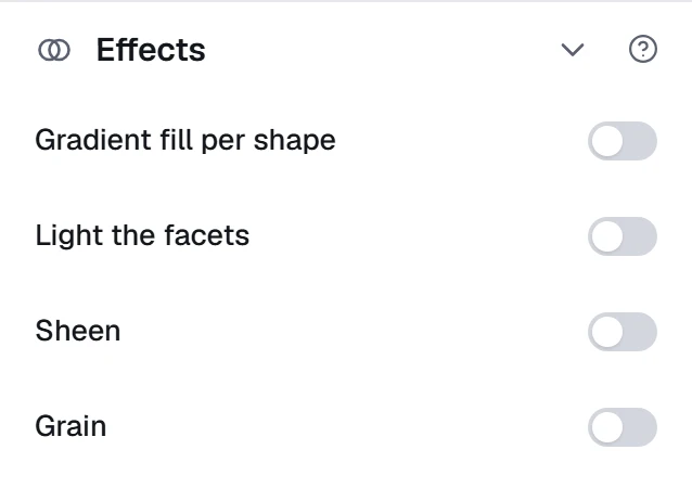 The Effects group in Fine-tune