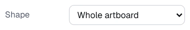 Fill shape in the app, set to Whole artboard