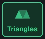 Shape in the app, set to Triangles