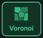 Shape in the app, set to Voronoi