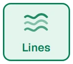 Shape in the app, set to Lines