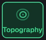 Shape in the app, set to Topography