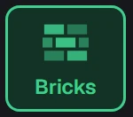 Shape in the app, set to Bricks