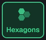 Shape in the app, set to Hexagons