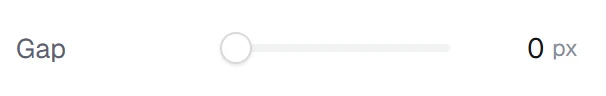 Gap in the app, set to 0 px
