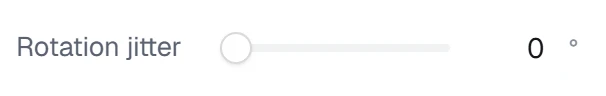 Rotation jitter in the app, set to 0°
