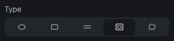 Zone type in the app, set to Edges
