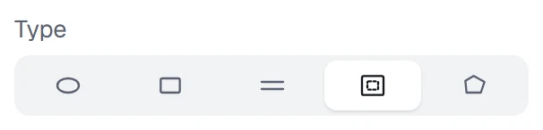 Zone type in the app, set to Edges